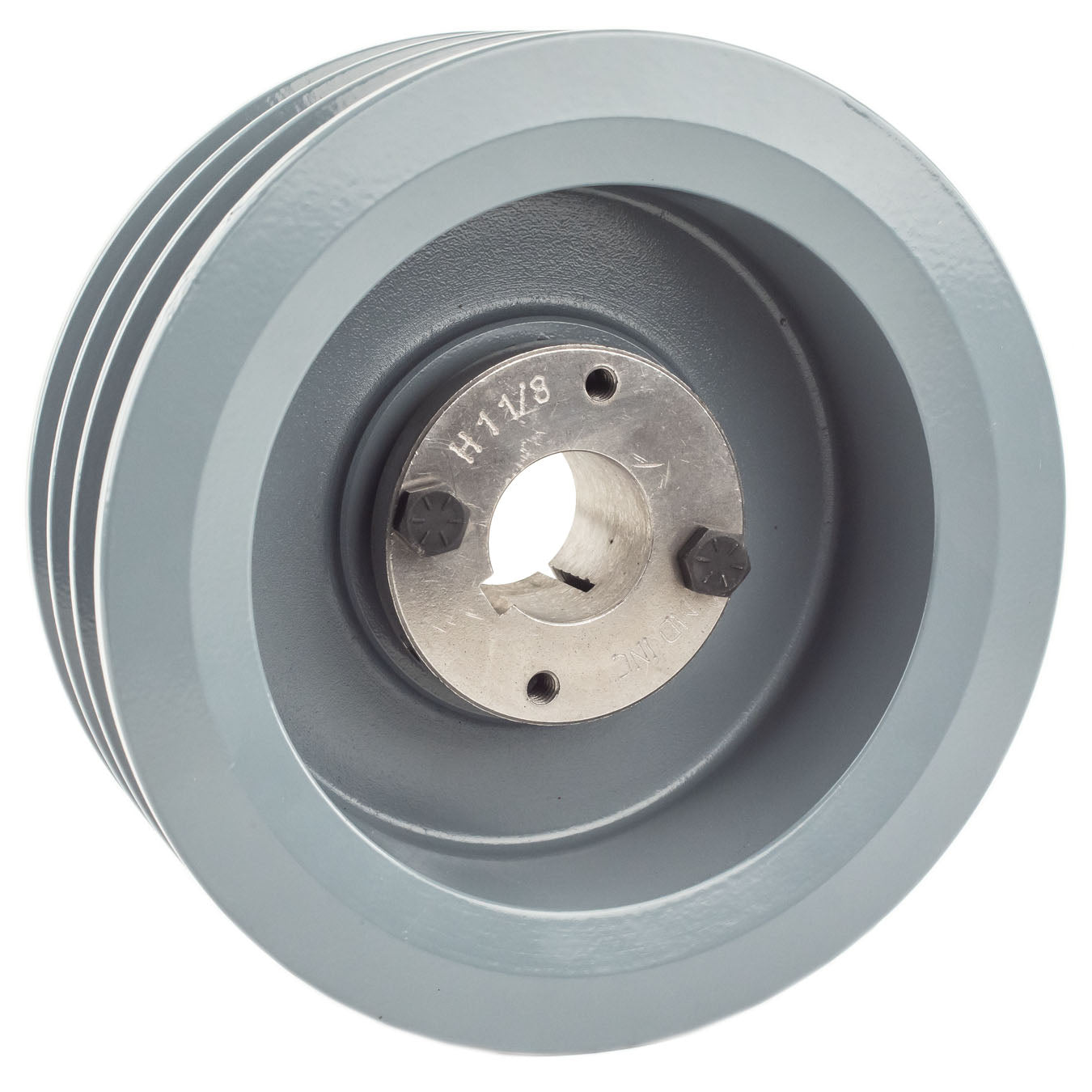  Masterdrive Cast Iron 6.5" Triple Groove Pulley For 3 Belt B Section 5L With 1-1/8" Sheave Bushing 3BK67H(Cast Iron 6 5 Triple Groove 3 Belt B Section 5l With 1 1 8 Sheave Bushing)