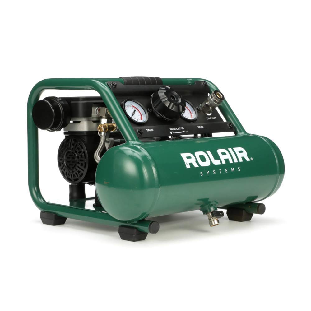  Rolair AB5Plus Portable Hand Carry Air Compressor 1/2 HP 1 Gallon 1 CFM Oilless(Rolair Ab5plus Portable Hand Carry Air Compressor 1 2 Hp 1 Gallon 1 Cfm Oilless)