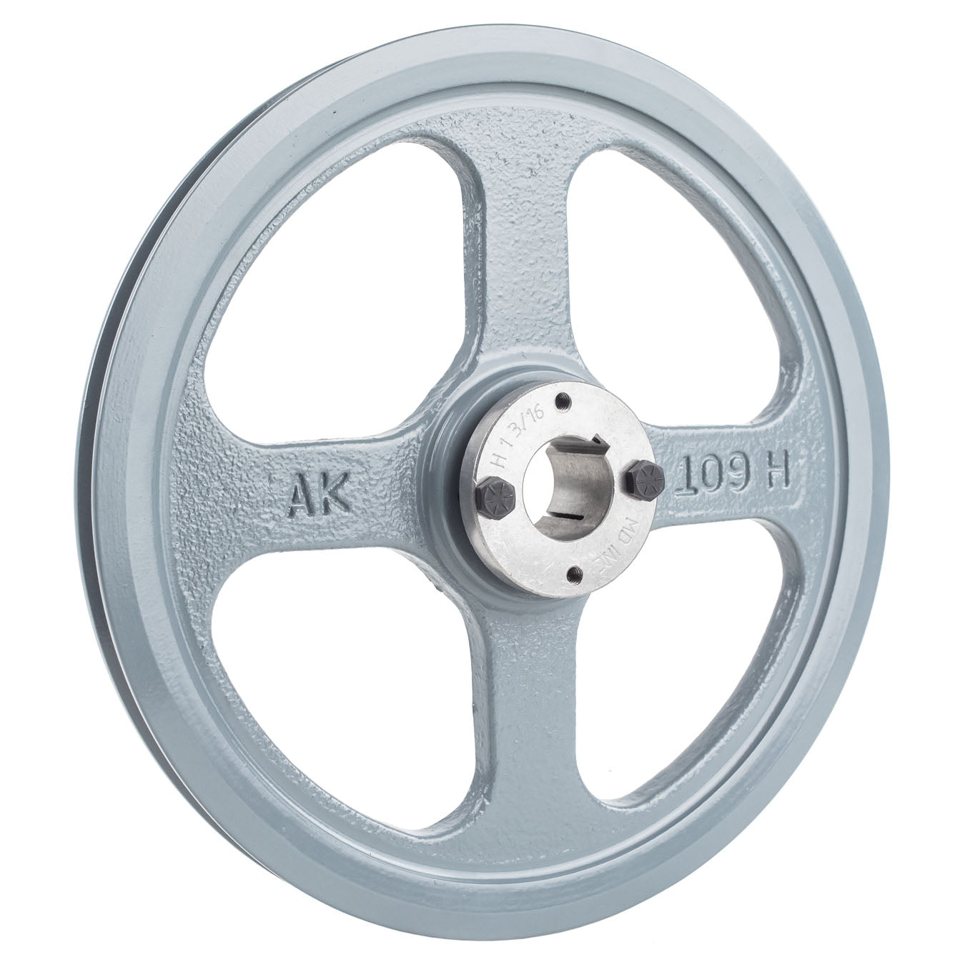  Masterdrive Cast Iron 10.75" Single Groove Pulley Belt A Section 4L With 1-3/16" Sheave Bushing AK109H(Cast Iron 10 75 Single 1 Groove Belt A Section 4l Pulley 1 3 16 Sheave Bushing)