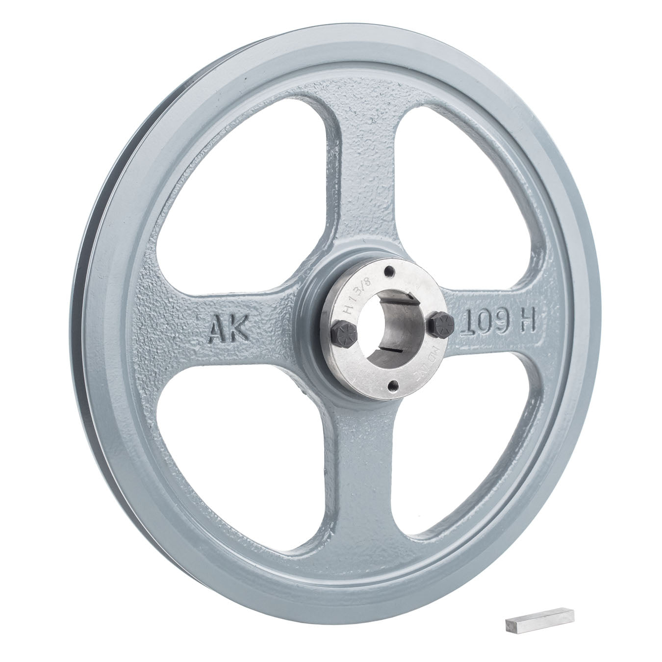  Masterdrive Cast Iron 10.75" Single Groove Pulley For Belt A Section 4L With 1-3/8" Sheave Bushing AK109H(Cast Iron 10 75 Single 1 Groove Belt A Section 4l Pulley 1 3 8 Sheave Bushing)