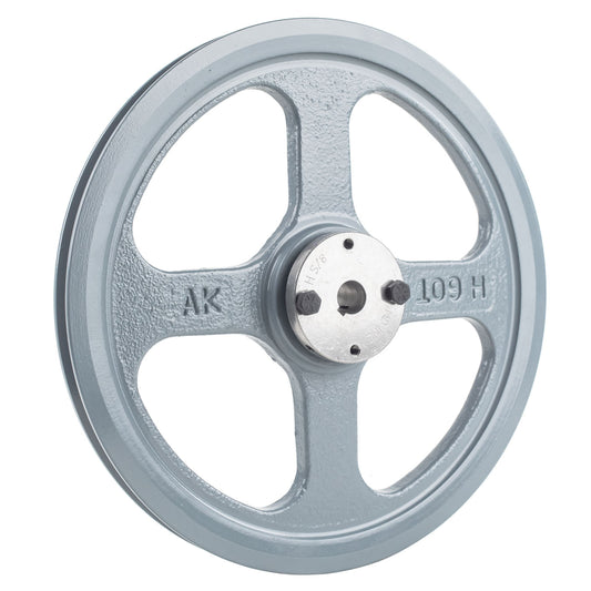  Masterdrive Cast Iron 10.75" Single Groove Pulley Belt A Section 4L With 5/8" Sheave Bushing AK109H(Cast Iron 10 75 Single 1 Groove Belt A Section 4l Pulley 5 8 Sheave Bushing)