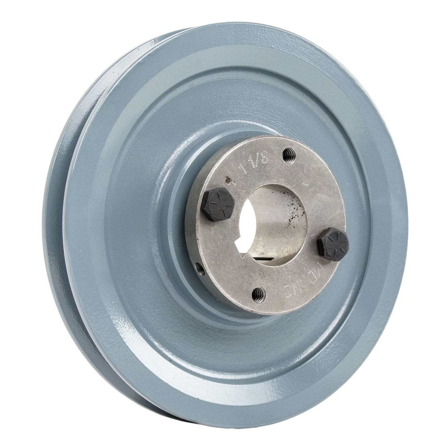  Cast Iron 6" Single Groove Belt A Section 4L Pulley W/ 1-1/8" Sheave Bushing(Cast Iron 6 Single Groove Pulley Belt A Section 4l With 1 1 8 Sheave Bushing)