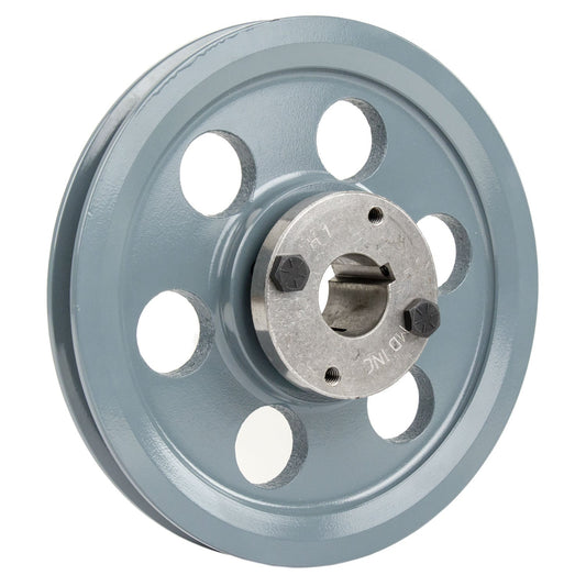  Masterdrive Cast Iron 6" Single Groove Pulley Belt A Section 4L With 1" Sheave Bushing AK61H(Cast Iron 6 Single Groove Belt A Section 4l Pulley With 1 Sheave Bushing)
