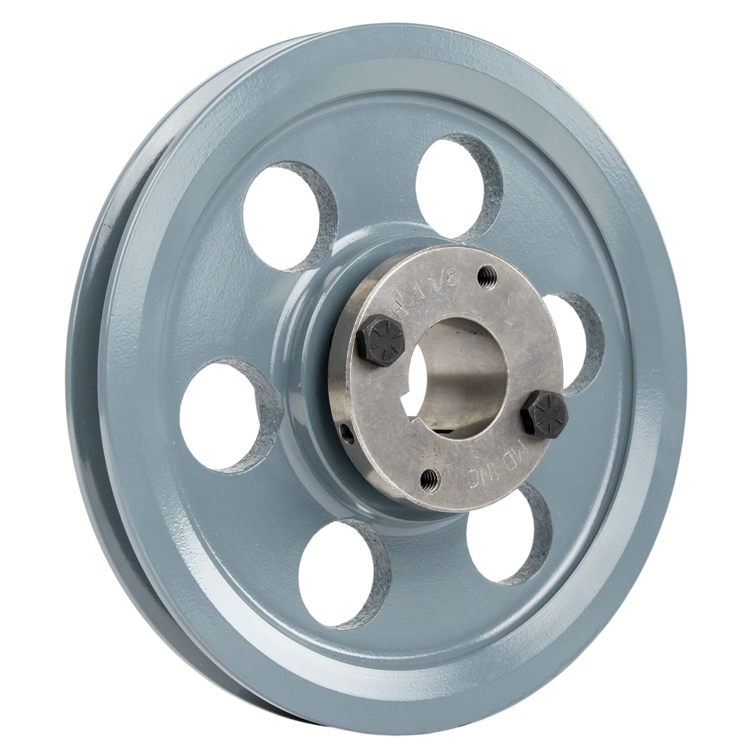  Masterdrive Cast Iron 6.75" Single Groove Pulley Belt A Section 4L And 1-1/8" Sheave Bushing AK69H(Cast Iron 6 75 Single 1 Groove Belt A Section 4l Pulley With 1 1 8 Sheave Bushing)