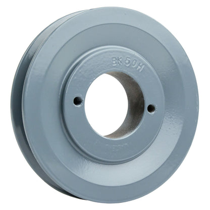  Masterdrive Cast Iron 4.75" Single Groove Pulley Belt B Section 5L With 1.25" Sheave Bushing BK50H(4 75 Single Groove Belt B Section 5l Pulley 1 1 4 Sheave Bushing Bk50h Cast Iron)