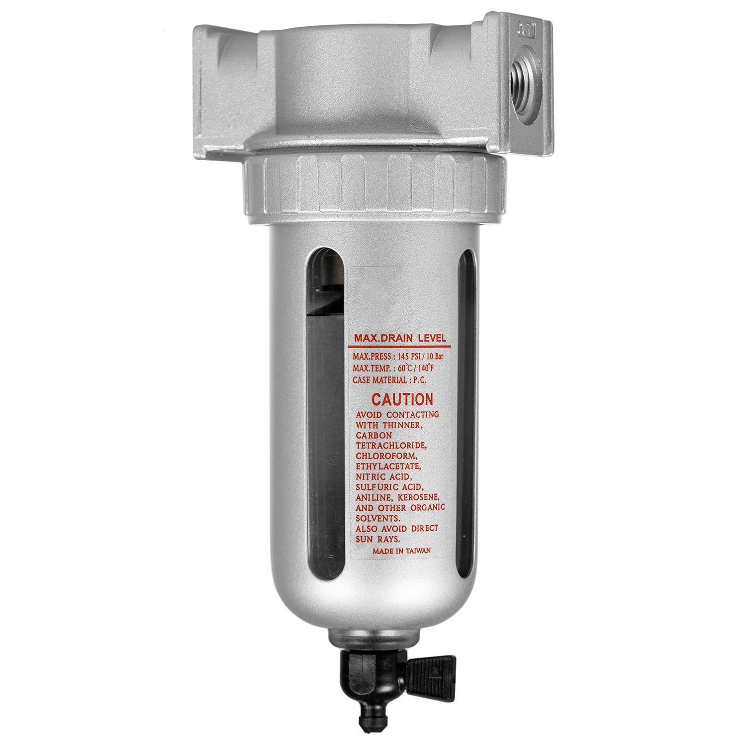  1/4" Compressed Air In Line Moisture & Water Filter Trap F802 Compressor(1 4 Compressed Air In Line Moisture Water Filter Trap F802 Compressor New)