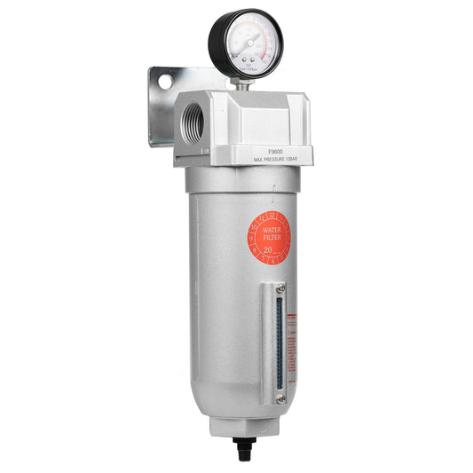  1" Inline Water Moisture Filter Trap Separator Air Compressor Cyclone Auto Drain(1 Cyclone Type Filter With Auto Drain F968na)