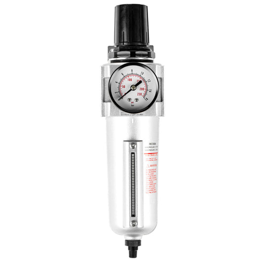  3/4" Air Compressor Regulator & Filter Combo W/ Gauge Auto Drain FR726NA(3 4 Air Compressor Regulator Filter Combo W Gauge Auto Drain)