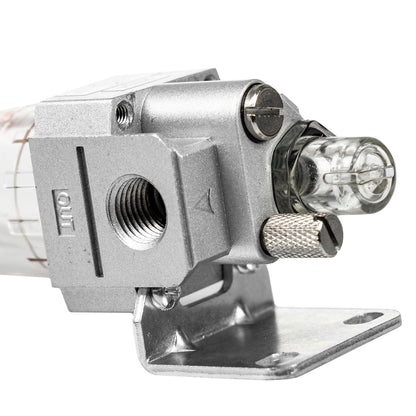  1/4" Mini Inline Lubricator For Air Compressor Tools Oiler Oil Lubrication L2000(1 4 Mini Lubricator L202n Air Tool Lubrication)