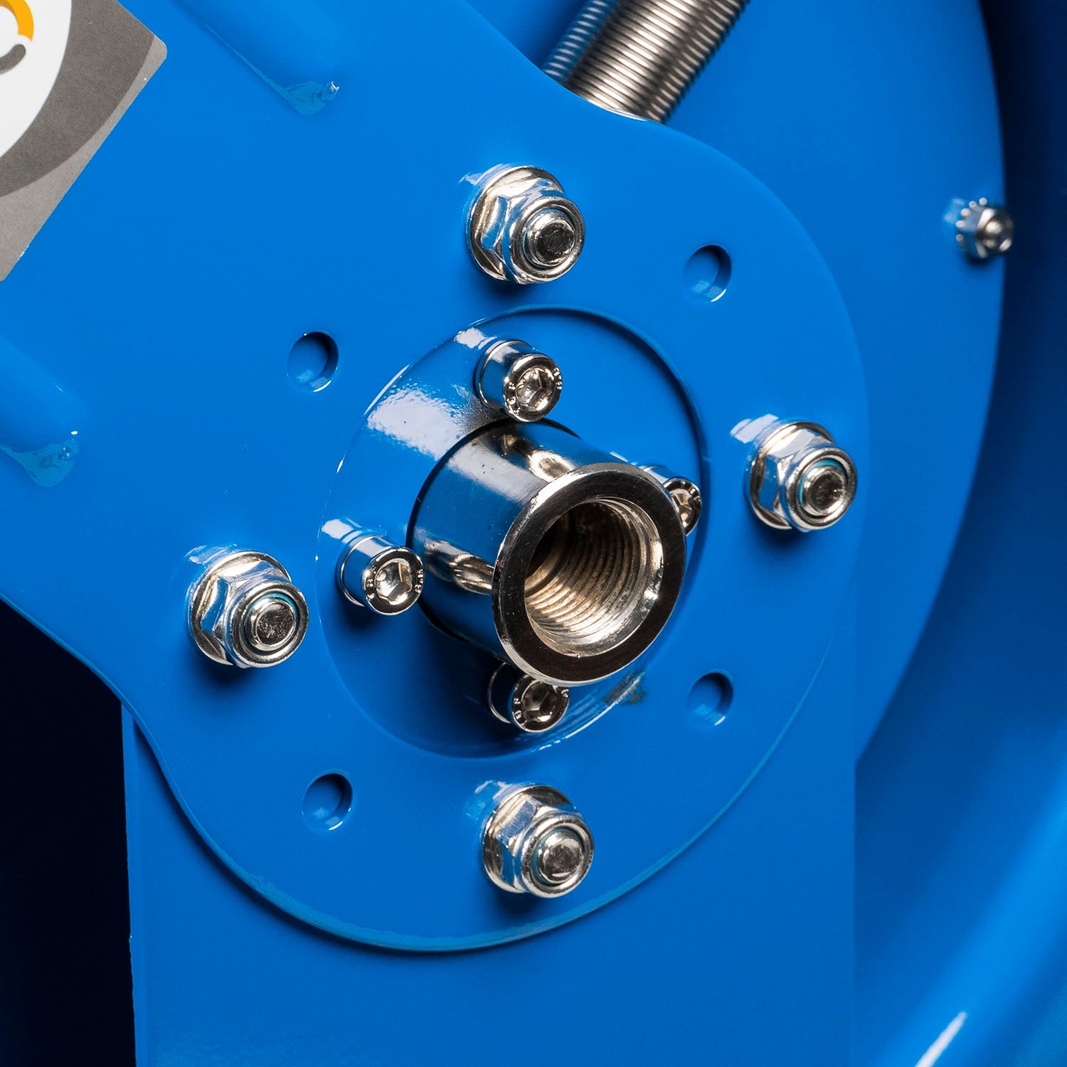  Rapidair 3/8" X 50' Dual Arm Steel Hose Reel 1/2" Inlet 1/4" Outlet R-03050(Rapidair 3 8 X 50 Ft Hose Reel 1 2 Inlet 1 4 Npt Outlet Dual Arm Metal R 03050)