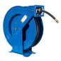  Rapidair 1/2" X 50' Dual Arm Steel Hose Reel 1/2" Inlet And Outlet R-05050(Rapidair 1 2 X 50 Ft Hose Reel 1 2 Inlet X 1 4 Npt Outlet Blue Dual Arm Metal R 05050)