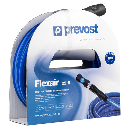  Prevost RST RISB3825 Flexair 3/8" X 25' Air Hose Extension With Prevo S1 Industrial Coupler(Prevost Flexair 3 8 X 25 Air Hose Extension W Prevo S1 Industrial Coupler)