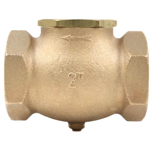  2" In Line Horizontal Check Valve Compressed Air Compressor WOG Solid Cast Brass(2 In Line Horizontal Check Valve Compressed Air Compressor Wog Solid Cast Brass)