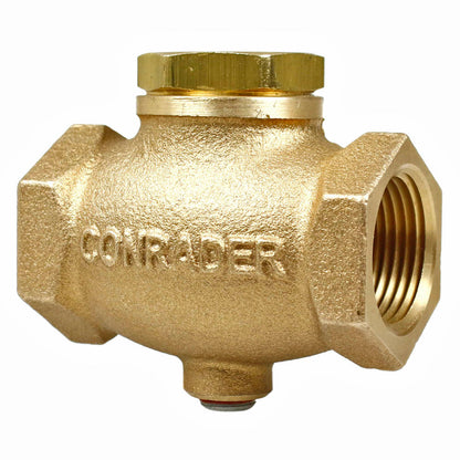  3/4" NPT In Line Horizontal Check Valve Air Compressor Solid Cast Brass WOG GV75(3 4 Npt In Line Horizontal Check Valve Air Compressor Solid Cast Brass Wog Gv75)