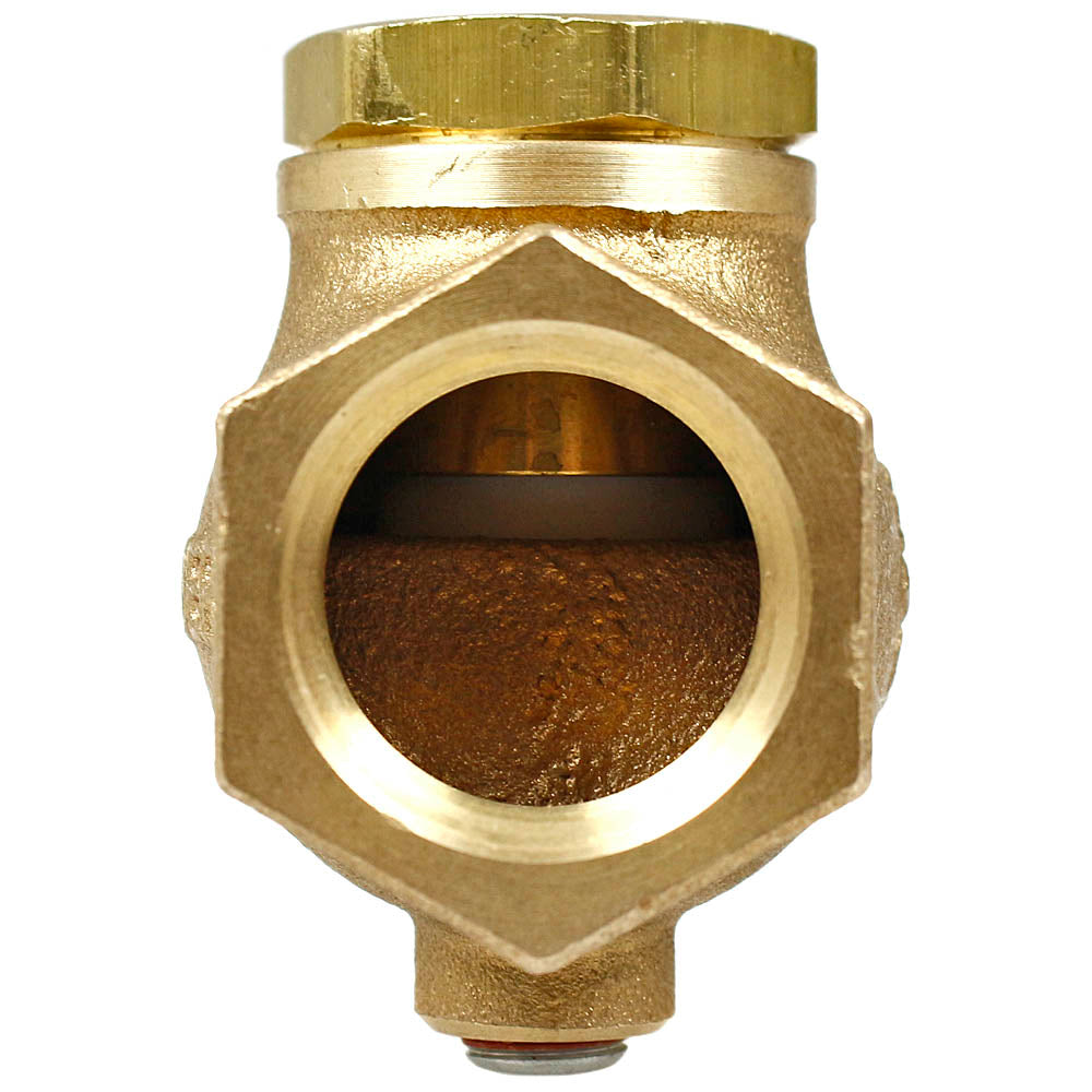  3/4" NPT In Line Horizontal Check Valve Air Compressor Solid Cast Brass WOG GV75(3 4 Npt In Line Horizontal Check Valve Air Compressor Solid Cast Brass Wog Gv75)
