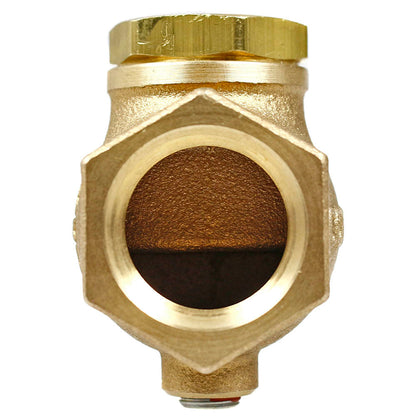  3/4" NPT In Line Horizontal Check Valve Air Compressor Solid Cast Brass WOG GV75(3 4 Npt In Line Horizontal Check Valve Air Compressor Solid Cast Brass Wog Gv75)