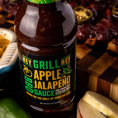  Hey Grill Hey Apple Jalapeno BBQ Sauce Sweet And Spicy 16 Oz Bottle(Hey Grill Hey Apple Jalapeno Bbq Sauce 16 Oz)