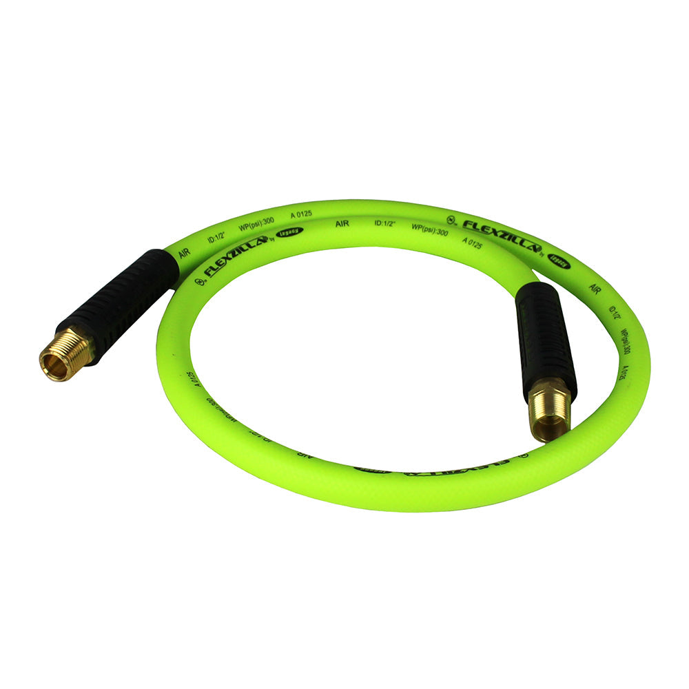 Legacy Flexzilla 1/2" X 4' FT Air Hose Whip With 1/2" MNPT Swivel End HFZ1204YW4S(New Flexzilla 1 2 X 4 Ft Air Hose Whip With 1 2 Mnpt Swivel Hfz1204yw4s)