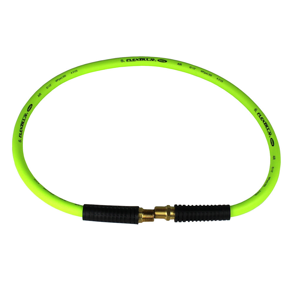 Legacy Flexzilla 1/2" X 4' FT Air Hose Whip With 1/2" MNPT Swivel End HFZ1204YW4S(New Flexzilla 1 2 X 4 Ft Air Hose Whip With 1 2 Mnpt Swivel Hfz1204yw4s)