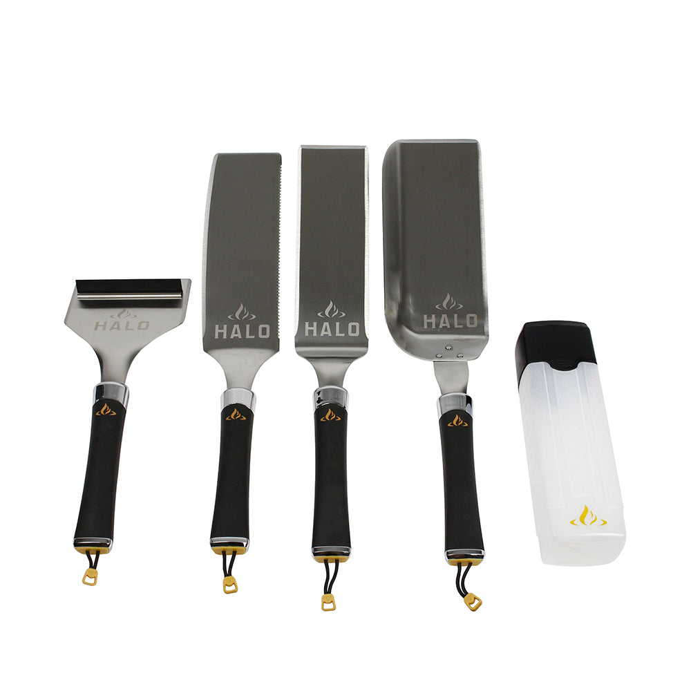  Halo Elite Essentials 5-Piece Magnetic Griddle Accessory Kit Stainless Steel(Halo Elite Essentials Griddle Kit)