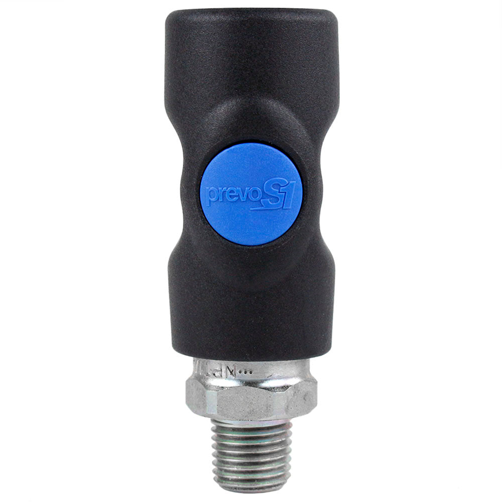  Prevost ISI061251 Safety Air Plug Coupler 1/4" MNPT Prevo S1 Industrial Style(Prevost Isi061251 Safety Air Plug Coupler 1 4 Mnpt Prevo S1 Industrial Style)