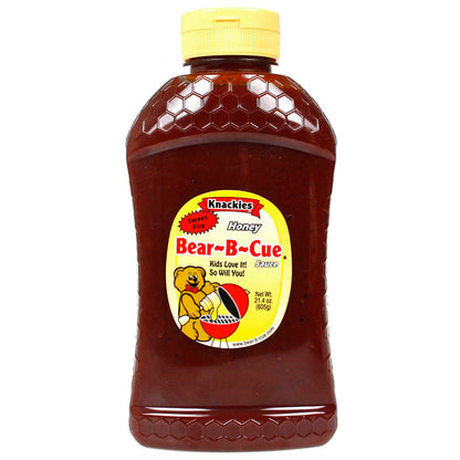  Knackies Sweet Fire BBQ Sauce Hot Spicy 21.4 Oz. K303 Bear Container(Knackies Sweet Fire Bbq Sauce Hot Spicy 21 4 Oz K303)