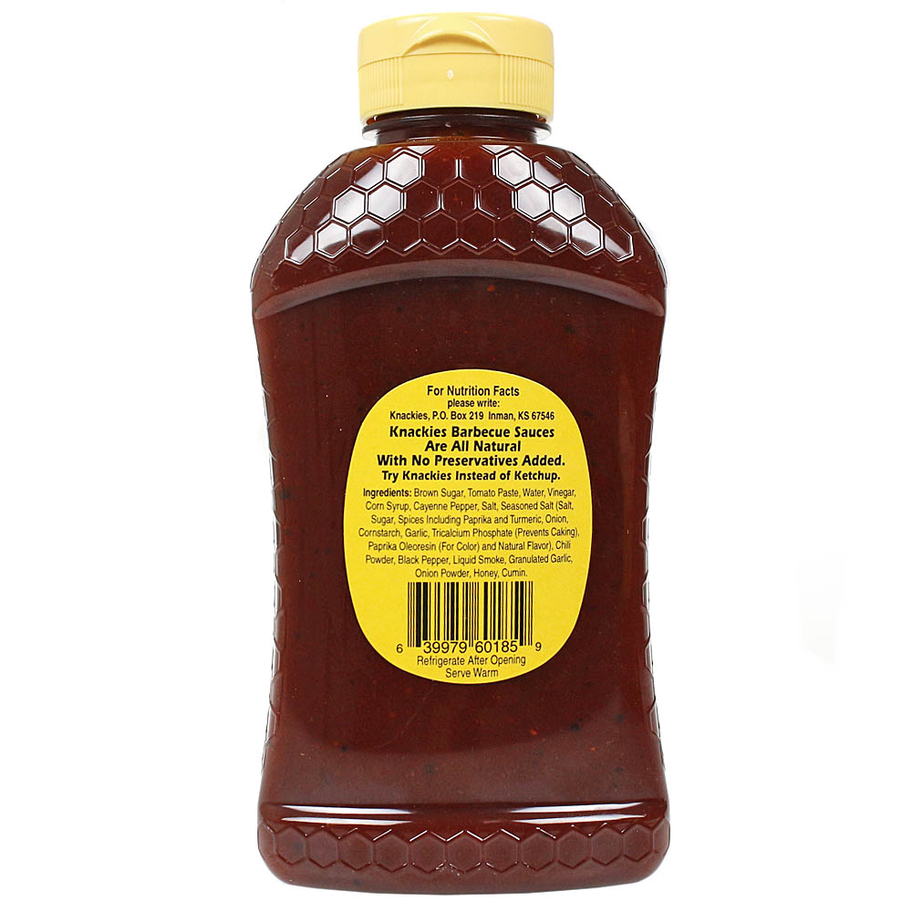  Knackies Sweet Fire BBQ Sauce Hot Spicy 21.4 Oz. K303 Bear Container(Knackies Sweet Fire Bbq Sauce Hot Spicy 21 4 Oz K303)
