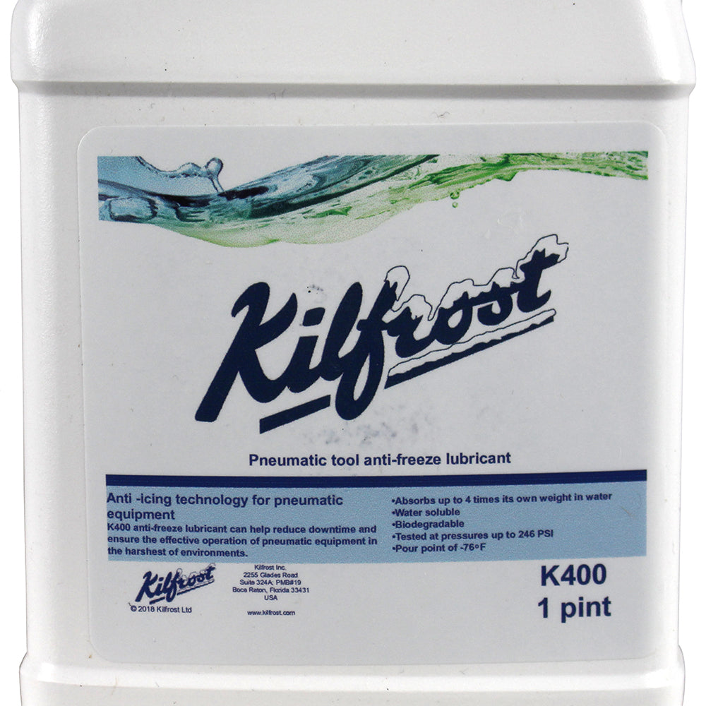 Kilfrost Pneumatic Tool AntiFreeze Lubricant 1 Pint Biodegradable K400(Kilfrost Pneumatic Tool Antifreeze Lubricant)