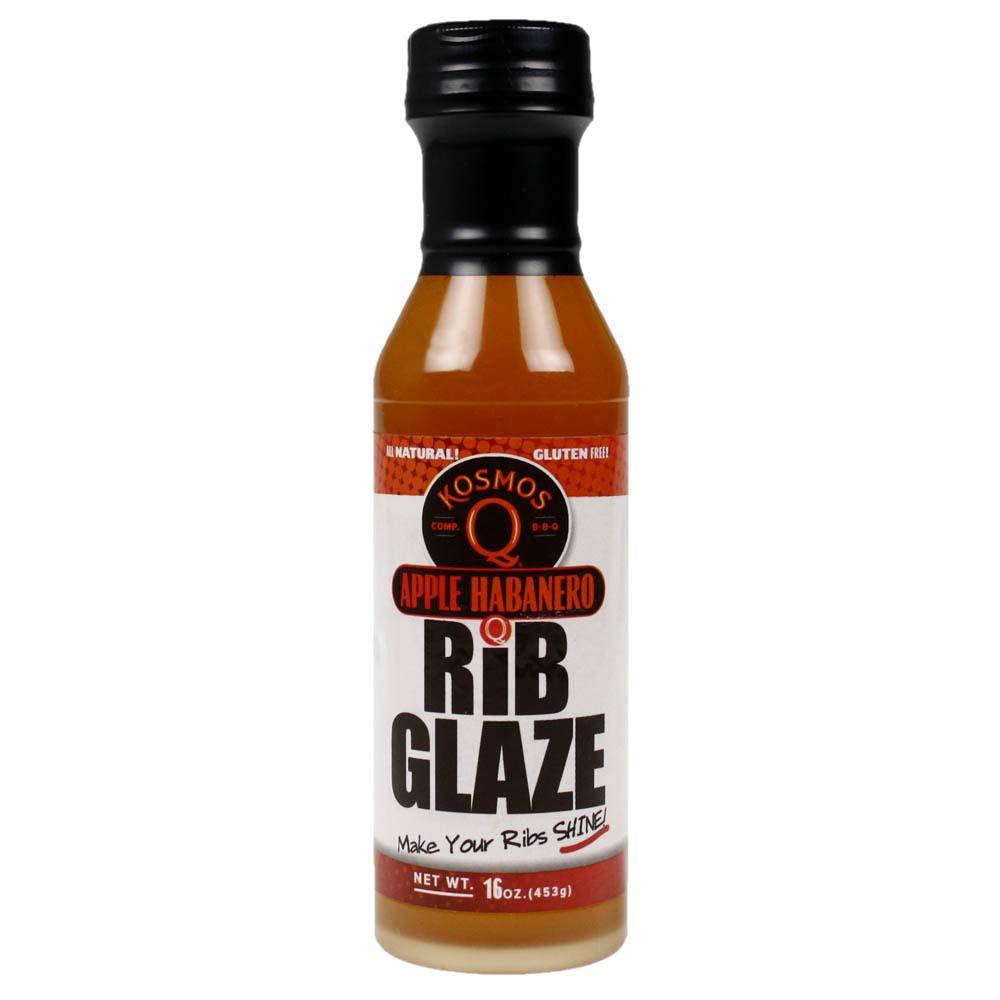  Kosmos Q Apple Habanero Rib Glaze BBQ Sauce 16 Oz Bottle KOS-AH(Kosmos Q Apple Habanaro Rib Glaze Bbq Sauce 16 Oz Bottle)