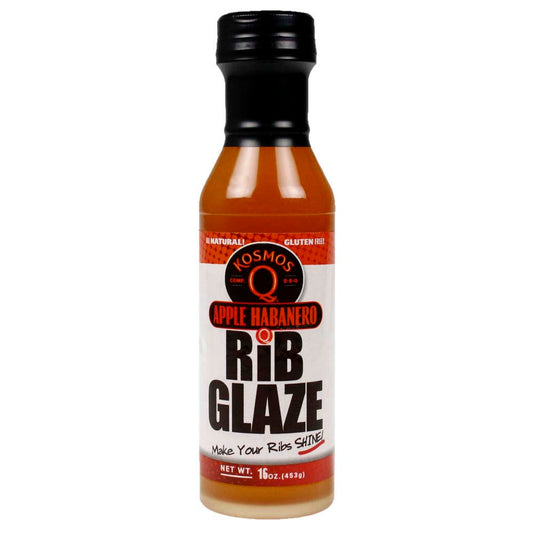  Kosmos Q Apple Habanero Rib Glaze BBQ Sauce 16 Oz Bottle KOS-AH(Kosmos Q Apple Habanaro Rib Glaze Bbq Sauce 16 Oz Bottle)
