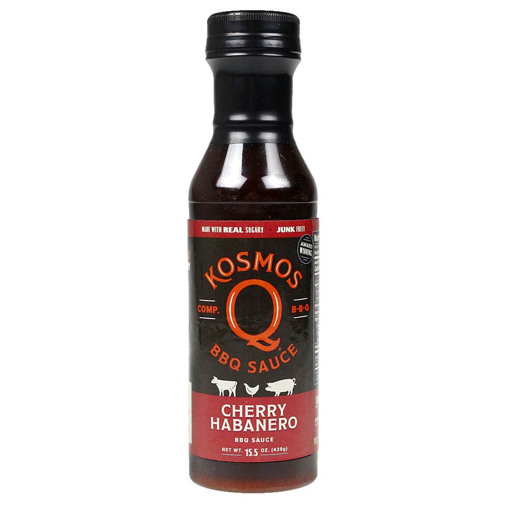  Kosmos Q Cherry Habanero BBQ Sauce 15.5 Oz Bottle KOS-CHRRY-HAB(Kosmos Q Cherry Habanero Bbq Sauce 15 5 Oz Bottle)