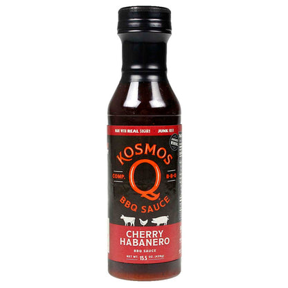  Kosmos Q Cherry Habanero BBQ Sauce 15.5 Oz Bottle KOS-CHRRY-HAB(Kosmos Q Cherry Habanero Bbq Sauce 15 5 Oz Bottle)