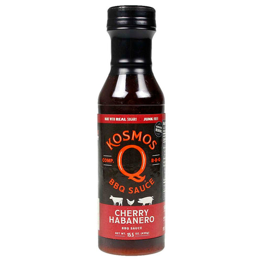  Kosmos Q Cherry Habanero BBQ Sauce 15.5 Oz Bottle KOS-CHRRY-HAB(Kosmos Q Cherry Habanero Bbq Sauce 15 5 Oz Bottle)