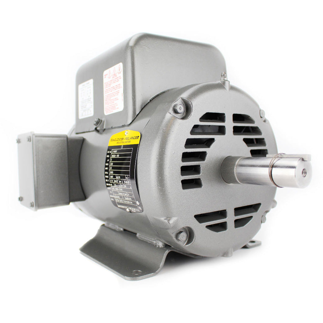  Baldor L1409T 5 HP Single Phase Electric Motor 3450 RPM 184T Frame 230V ODP(Baldor 5 Hp Single Phase Electric Compressor Motor 184t Frame 230v 3450 Rpm)