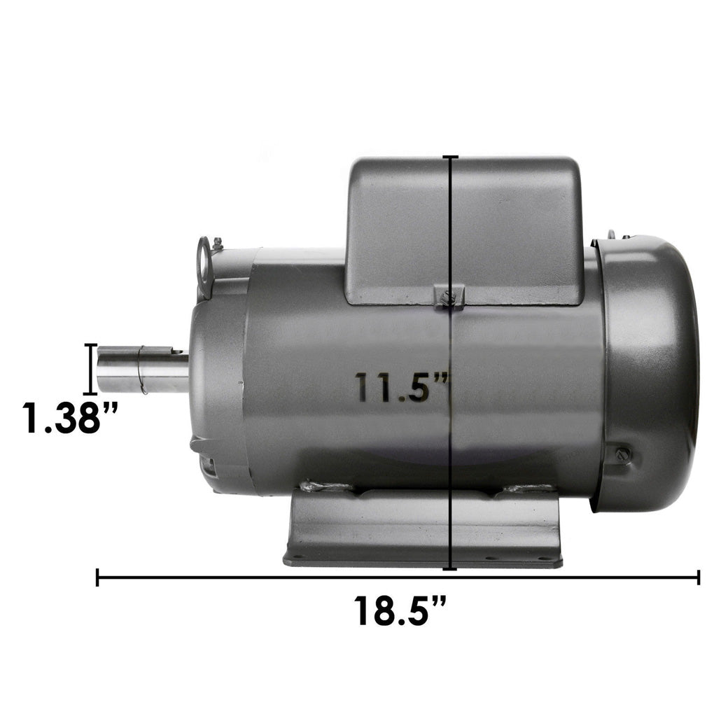  Baldor L1509T 7.5 HP Single Phase Electric Motor 3450 RPM 213T Frame 230V ODTF(Baldor 7 5 Hp Single Phase Electric Compressor Motor 213t Frame 230v 3450 Rpm)