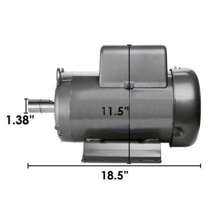  Baldor L1509T 7.5 HP Single Phase Electric Motor 3450 RPM 213T Frame 230V ODTF(Baldor 7 5 Hp Single Phase Electric Compressor Motor 213t Frame 230v 3450 Rpm)