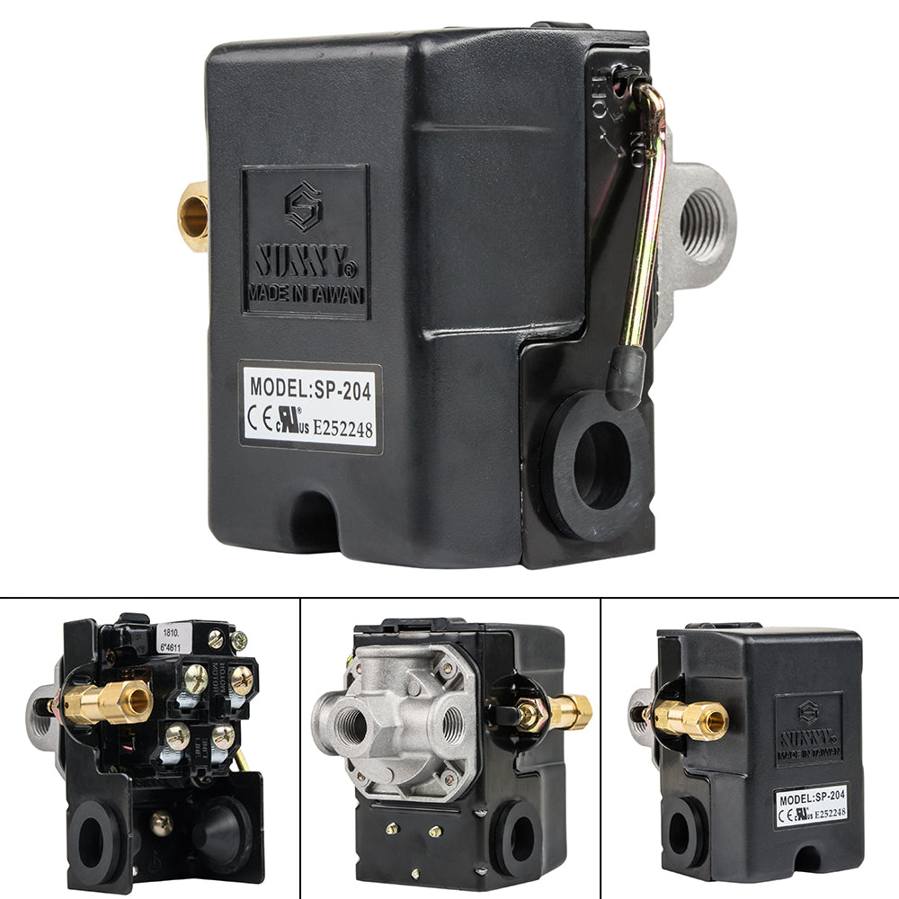 Sunny 4 Port 25 Amp 95-125 PSI Heavy Duty Air Compressor Pressure Switch(4 Port 25 Amp 95 125 Psi Heavy Duty Air Compressor Pressure Switch)