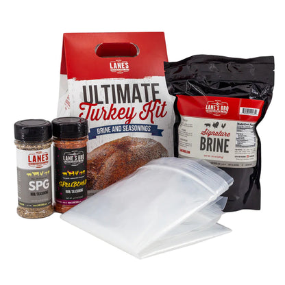  Lane's Ultimate Turkey Brine And Seasoning Kit Expertly Paired Seasonings No MSG(Lanes Ultimate Turkey Set)