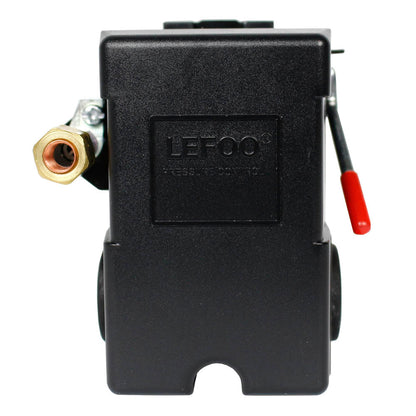  Heavy Duty 4port 26 Amp Air Compressor Pressure Switch Control Valve 140-175 PSI(Heavy Duty 4port 26 Amp Air Compressor Pressure Switch Control Valve 140 175 Psi)