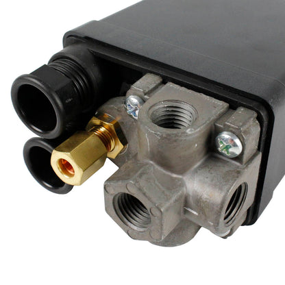  Lefoo 95-125 PSI 4 Port Pressure Switch Fits Hitachi Dewalt Emglo Compressors(Lefoo 95 125 Psi 4 Port Pressure Switch Fits Hitachi Dewalt Emglo Compressors)