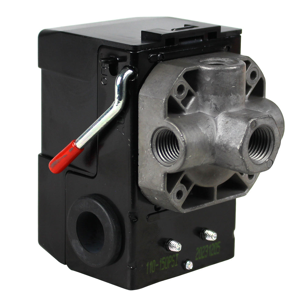  Lefoo 110-150 PSI 4 Port Pressure Switch Air Compressor Control With Unloader 20 Amp LF10-M4(Lefoo 110 150 Psi 4 Port Pressure Switch Air Compressor Control With Unloader 20 Amp Lf10 M4)