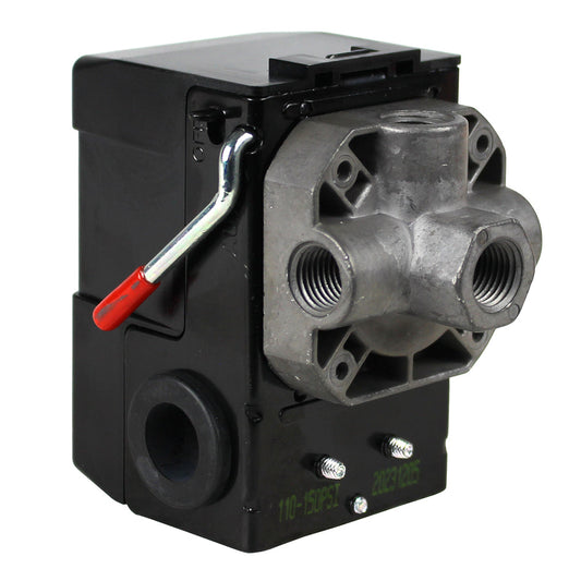  Lefoo 110-150 PSI 4 Port Pressure Switch Air Compressor Control With Unloader 20 Amp LF10-M4(Lefoo 110 150 Psi 4 Port Pressure Switch Air Compressor Control With Unloader 20 Amp Lf10 M4)