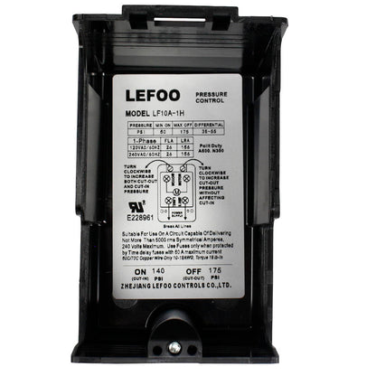  Single Port 26 Amp Heavy Duty 140-175 PSI Pressure Switch(Single Port 26 Amp Heavy Duty 140 175 Psi Pressure Switch)