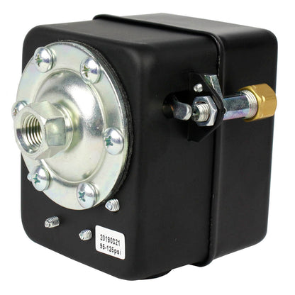  HD 22 Amp 105-135 PSI Air Compressor Pressure Switch Control All Metal Housing(Single Port 95 125 Psi Metal Housing Pressure Switch)