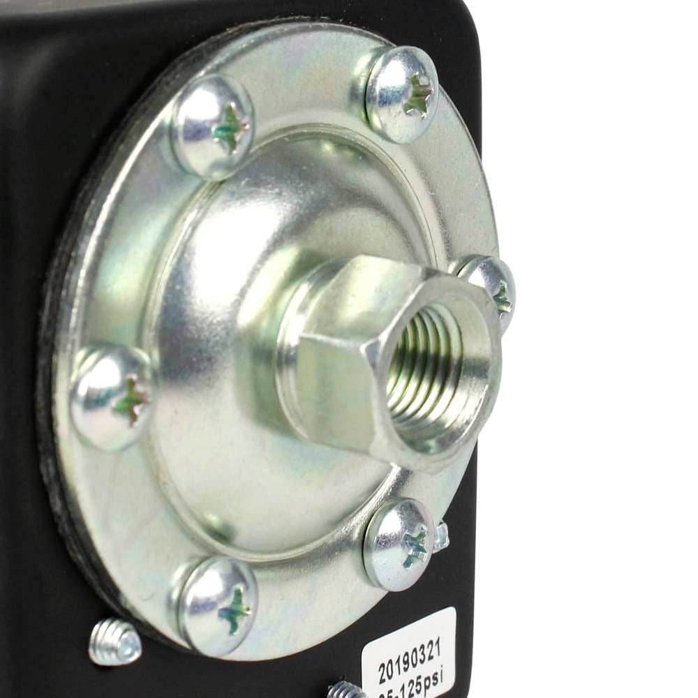  HD 22 Amp 105-135 PSI Air Compressor Pressure Switch Control All Metal Housing(Single Port 95 125 Psi Metal Housing Pressure Switch)