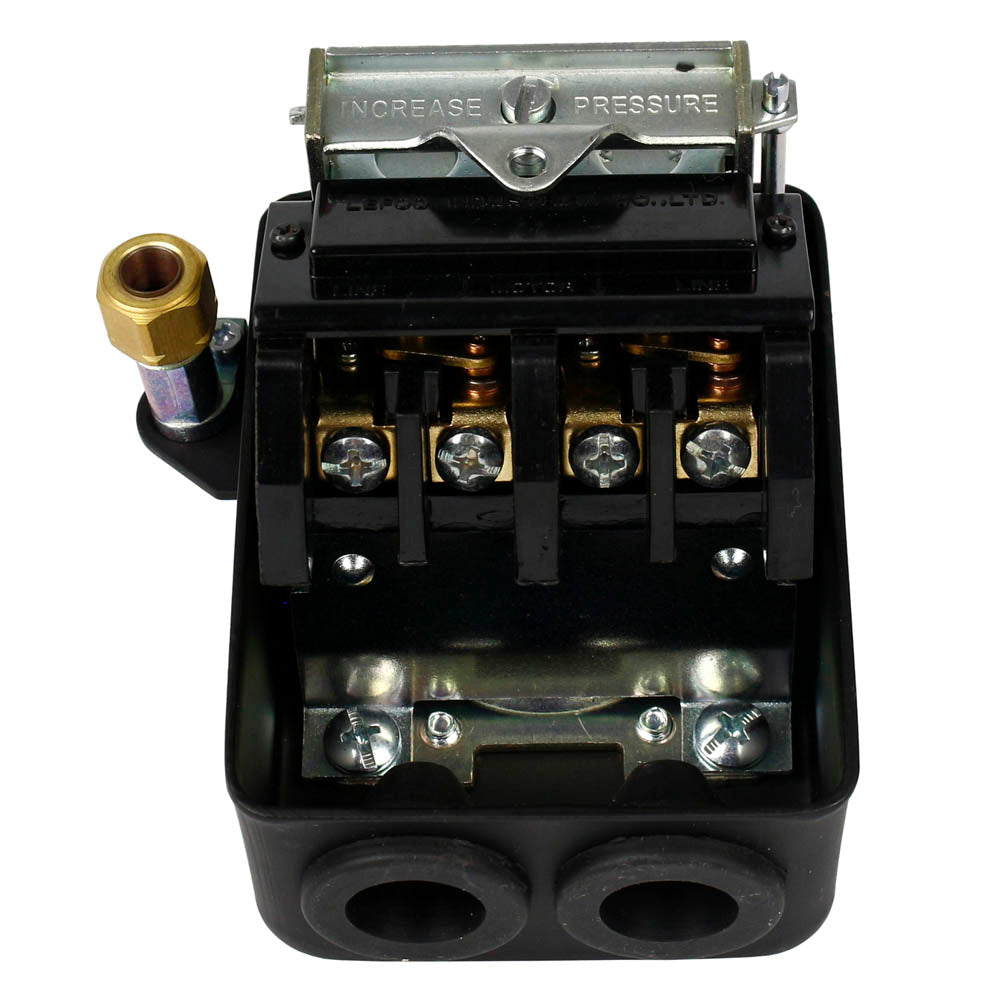  HD 22 Amp 105-135 PSI Air Compressor Pressure Switch Control All Metal Housing(Single Port 95 125 Psi Metal Housing Pressure Switch)