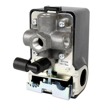  4 Port Air Compressor Pressure Switch Control Valve 140-175 PSI Import Style(4 Port Air Compressor Pressure Switch Control Valve 140 175 Psi Import Style)