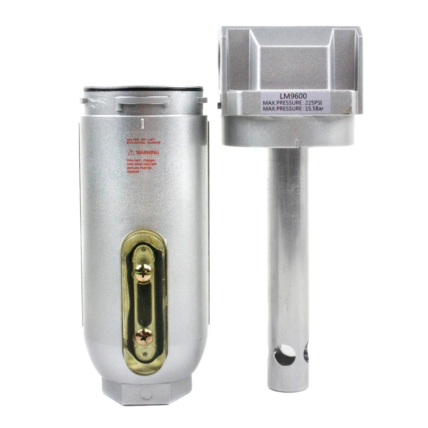 Universal 1" Compressed Air In Line Filter Desiccant Dryer Moisture Water Separator LM968N(1 Compressed Air In Line Filter Desiccant Dryer Moisture Water Separator New)