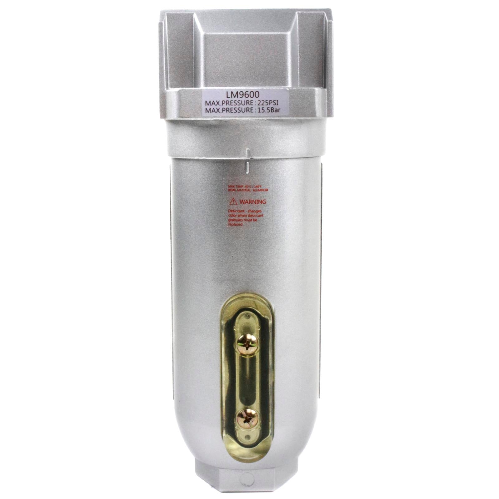 Universal 1" Compressed Air In Line Filter Desiccant Dryer Moisture Water Separator LM968N(1 Compressed Air In Line Filter Desiccant Dryer Moisture Water Separator New)