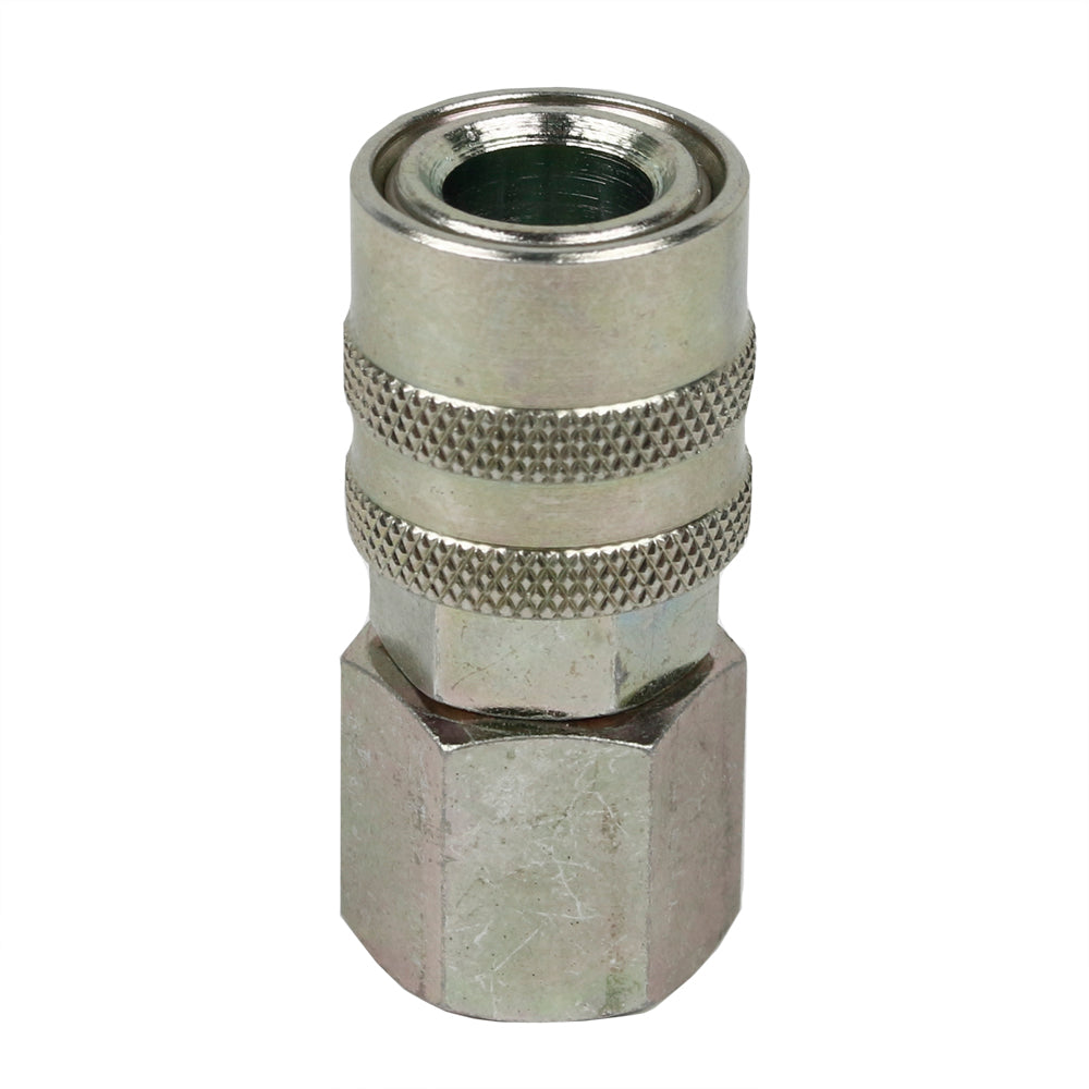  Industrial M Type 3/8" Female NPT Socket 1/4" Basic Flow Size Coupler Steel(1 4 Body M Type 3 8 Female Socket Steel)